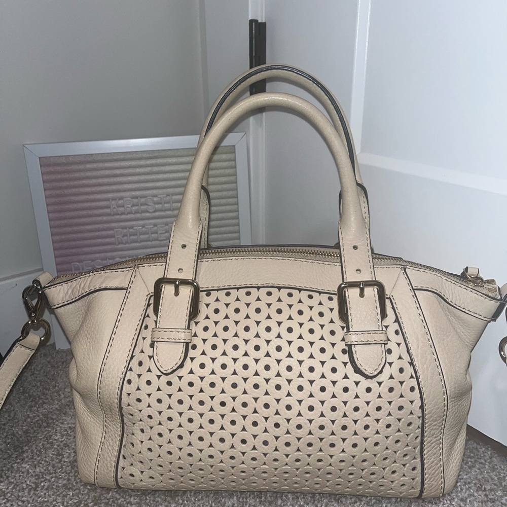 Kate Spade Mercer Isle Sloan Cream Leather
Satchel Crossbody - Picture 8 of 8